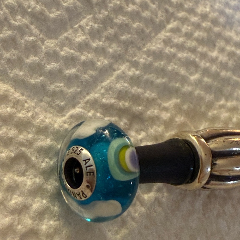 Pandora Murano Glass Clouds Bead!